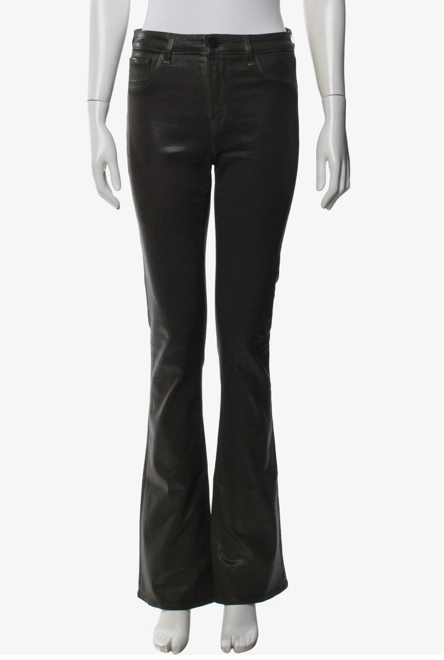 Lamb leather J brand boot leg pants sz 25